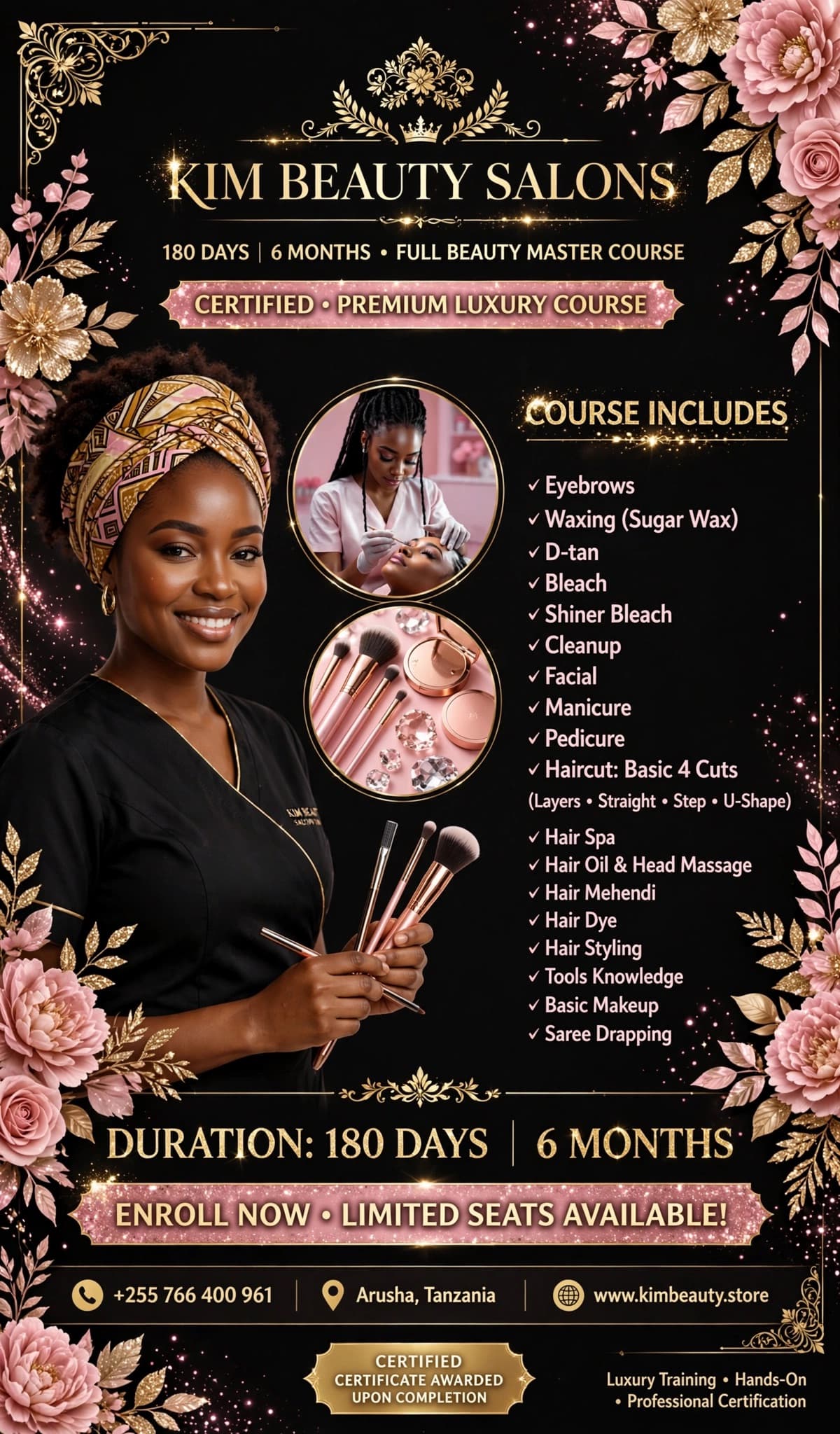 Long Course Training — Kim Beauty Academy at Kim Beauty Arusha